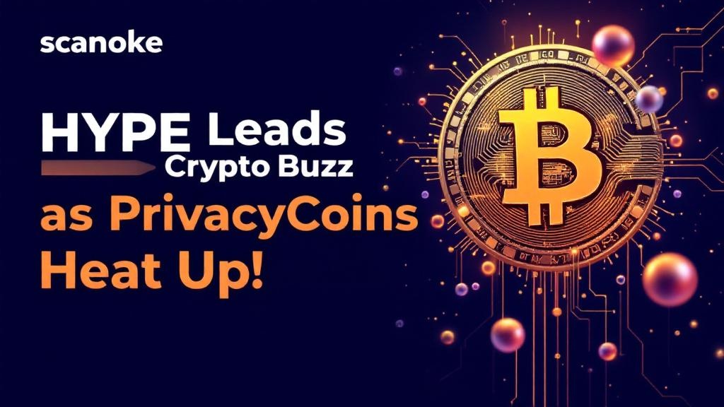 Featured image for HYPE Leads Crypto Buzz as Privacy Coins Heat Up